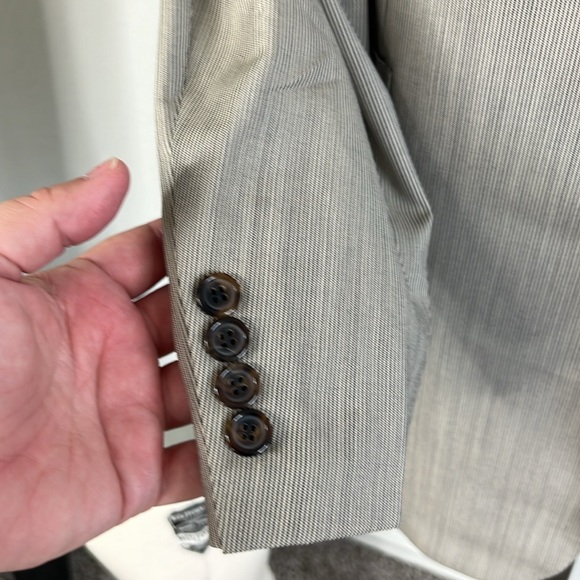 Brioni Striped Barneys New York Virgin Wool 2 Pc 2 Button Summer Suit - Picture 4 of 14